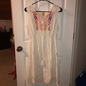 floral, aztec midi dress